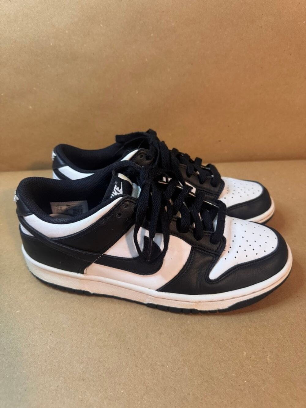 Nike Dunk Low Panda Black White Big Kids Youth Size 7Y Men’s 7 Women’s 8.5